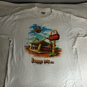 Vintage 1994 McDonald’s x flintstones promo t shirt
